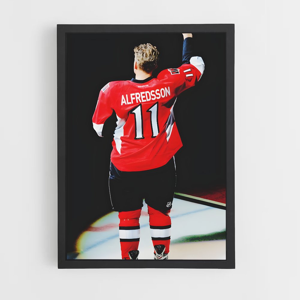 Poster Daniel alfredsson – affiche Hockey sur glace (vue 2)